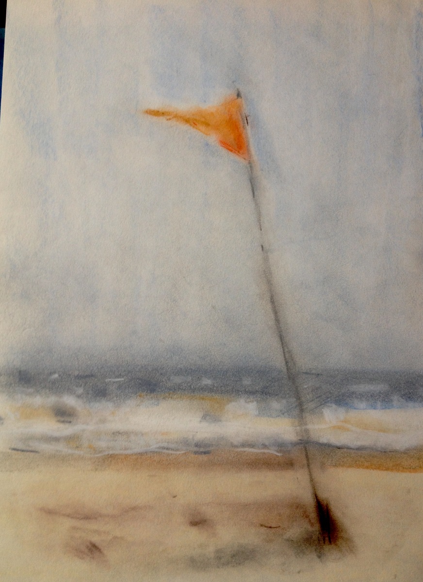 Bathing Flag
Pastel on Paper