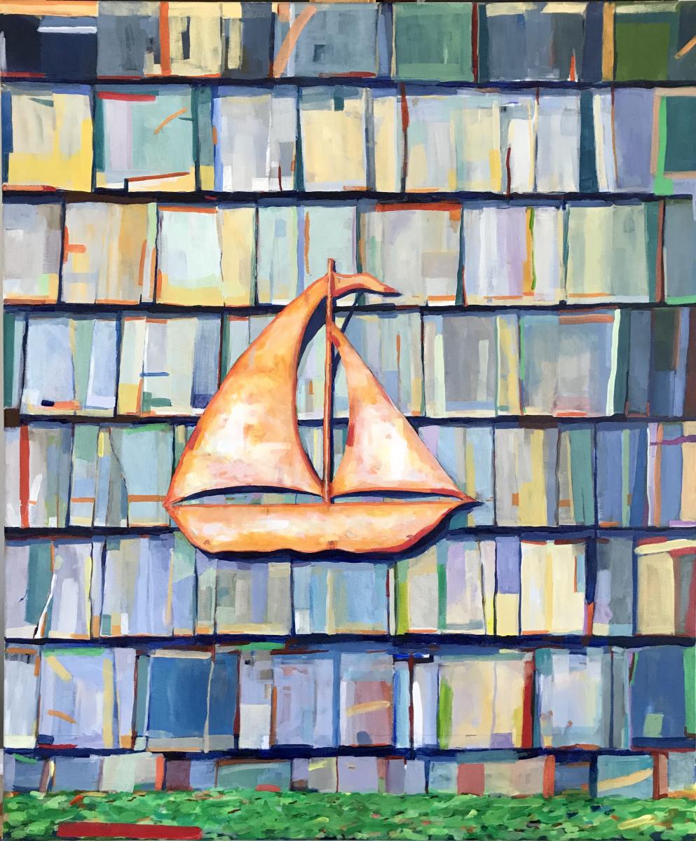 Sailboat Shingle
30" x 40" acrylic on canvas