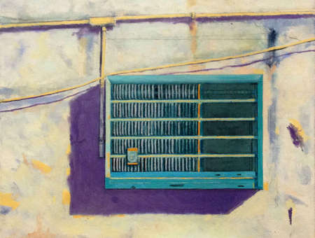 Air Conditioner, Aqua
18" X  24" 
Oil