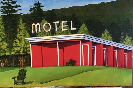 Red Motel II
24" X  36" 
Oil