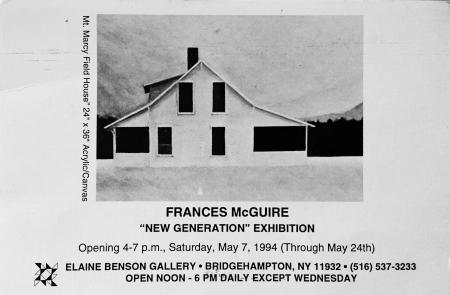 Elaine Benson Gallery
Bridge Hampton, NY
Show Announcement 