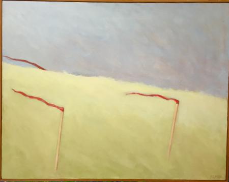 "Survey Markers"
acrylic on canvas 1988