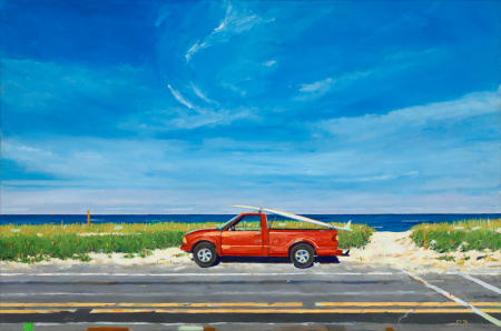 Red Truck State Beach
Oil 24" X 36" sold
