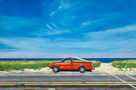 Red Truck State Beach
Oil 24" X 36" sold
