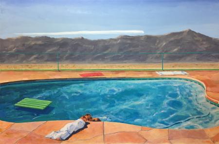 Motel Pool Oil on Canvas
2003 24" x 36