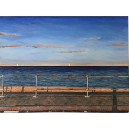 Pipe Rail Fence Evening
24" x 36" Oil