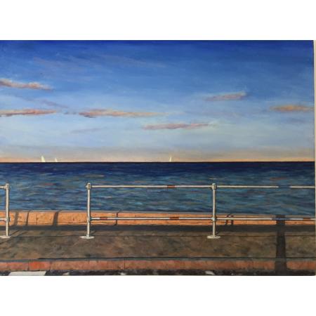 Pipe Rail Fence Evening
24" x 36" Oil