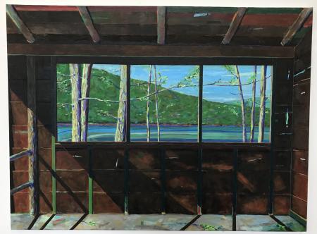 Harriman Cabin Spring
30 x 40 
Acrylic on canvas 