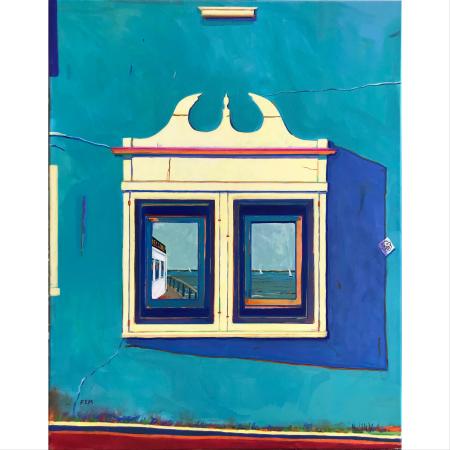 Island Theater Ferry Poster Box 28" x 24" acrylic on canvas
SOLD
