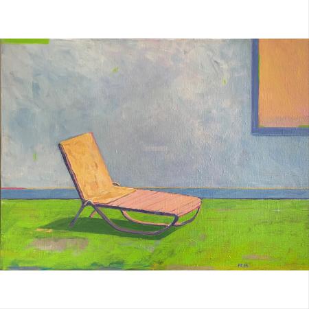 Salmon Chaise Lounge
24" x 18" acrylic on canvas  2020
SOLD