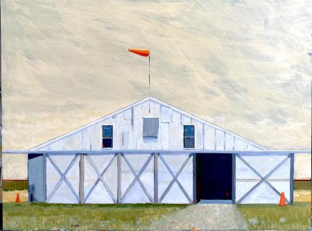 "Katama Airfield #2"
18" x  24" acrylic on board
2021
$4,000.