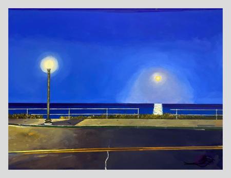 "Seaview Avenue Night"
24" x 36" Acrylic on Wood Panel  $5,000.